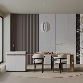 Modern table combination 3d model