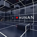 Net red photo punching area 3d model