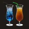 Food Cocktail Drinks Ice Cold Drinks 3d model