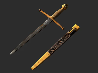 Modern Sword Sword Dagger Scabbard Sword Weapon 3d model