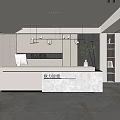Modern Front Desk Company Front Desk 3d model