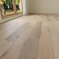 Natural Style Oak Wood Flooring In Room With Large Windows And Natural Light