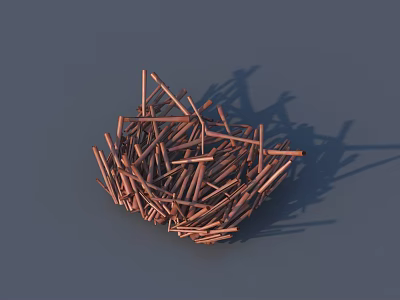 Chinese herbal medicine food 3D model 3d model