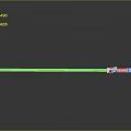 Purple Lightsaber Weapon With Silver Hilt On Reflective Gray Background