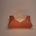 Stylish Orange Tissue Box For Home Use With White Tissue And Simple Design