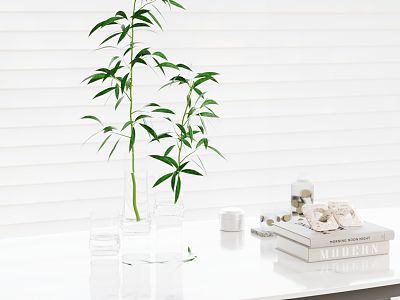 Modern Vase Ornaments Vase Desktop Ornaments Plant 3d model