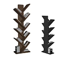 Minotti Bookshelf Book Storage Rack 3d model