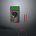 Voltmeter Multimeter Electronic Meter Instrument Meter Electronic Instrument Meter Electronic Instrument Oscilloscope 3d model