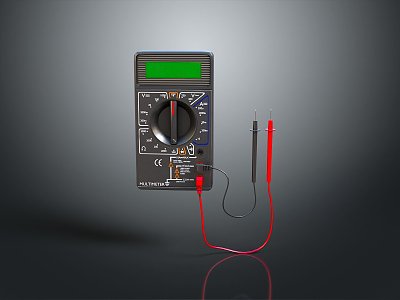 Voltmeter Multimeter Electronic Meter Instrument Meter Electronic Instrument Meter Electronic Instrument Oscilloscope 3d model