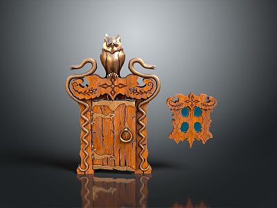 Ancient Building Door Ancient Building Door Chinese Style Door Antique Door Classical Door Chinese Style Door Chinese Style Entrance Traditional Door 3d model