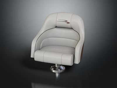 Modern Airplane Seat With Premium Leather Upholstery And Comfortable Ergonomic Design Structure 3d model