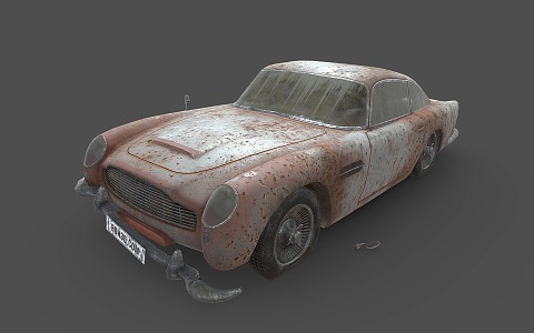 Scrap car 3d model