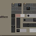 Poliform Switch Panels With Various Designs Digital Display and Neutral Colors