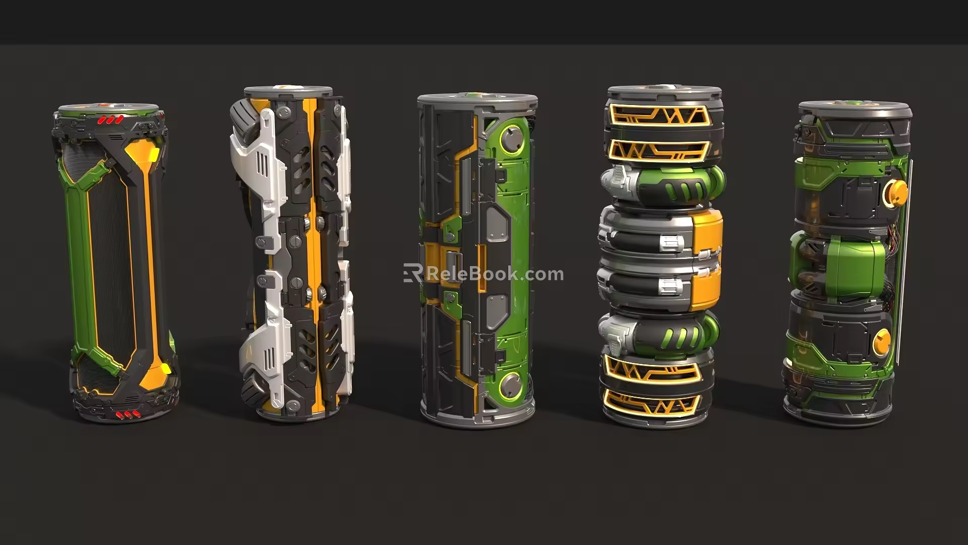 mechanical parts science fiction mechanical science fiction energy column science fiction battery mechanical battery mechanical energy column 3d model