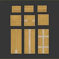 Yellow Cardboard Boxes Of Various Sizes Secured With White Packing Tape