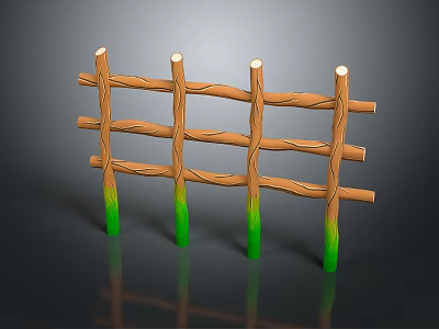 Fence Gate Fence Wall Defense Wall Wooden Fence Iron Fence Floriculture Fence Iron Fence Railing 3d model