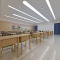modern classroom 3d model