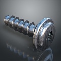 Screw Nut Pan Head Screw Round Head Screw Cylindrical Head Screw Countersunk Head Screw Flat Head Screw 3d model