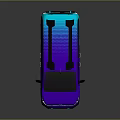 Citroen Van With Purple Blue Gradient Finish Modern Design Roof Rack And Alloy Wheels