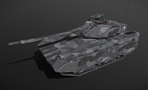 Sci-fi Predator Light Tank 3d model