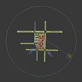 Aerial Planning of Modern Residential Area with High Rise Buildings and Greenery