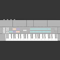 Digital Electronic Keyboard Musical Instrument With Stand And Piano Keys For Music Practice