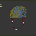 Blue Cycling Helmet with Ventilated Design Adjustable Straps and Lightweight Construction