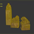 Traditional Carved Furniture Decor Pieces With Lion And Human Figure Statues