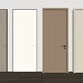 Modern Hinged Interior Doors In Various Colors With Sleek Design And Metal Handles