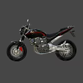 Sleek Modern Motorcycle Design With Chrome Finish Black Seat And Red Accents