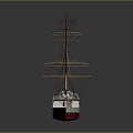 Sailing Cartoon Sailing Sailing Model Small Sailing 3d model