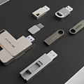 Various USB Flash Drives With Different Design Styles And Portable Features