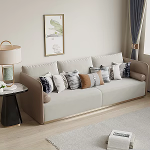 New Chinese-style double sofa 3d model