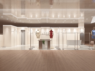 Modern Women's Shop 3d model