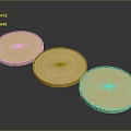Shiny Gold Coins Featuring Various Designs And 1 RUB Inscription For Daily Use