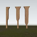 Modern Column Landscape Column Decorative Column 3d model
