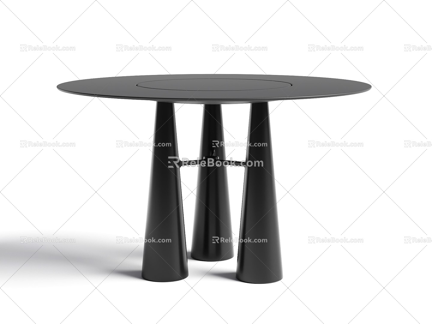 Table Round Table 3d model