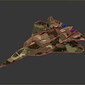 Advanced Aerospace Spacecraft With Camouflage Design For Cosmic Exploration