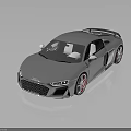 Stylish Silver Sports Car With Sleek Aerodynamic Design And Sporty Wheels On Reflective Surface