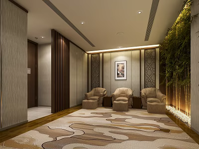 New Chinese foot bath room foot washing room 3d model New Chinese foot bath room foot washing room 3d model