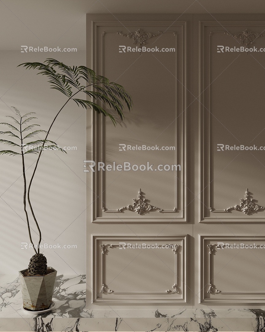 French plaster line 3d model