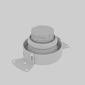 Modern White Recessed Downlight Spotlight With Adjustable Mounting Brackets And Ceiling Fixture Design