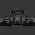 Futuristic Tank With Streamlined Hull Turret Heavy Cannon Tracks And Armor Plating