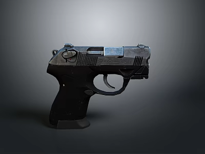 pistol semi-automatic pistol automatic pistol modern weapon hot weapon hot weapon gun military 3d model