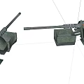 Vintage Military Artillery Weapons Featuring Long Barrels And Metal Bases