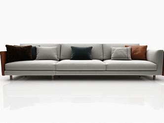 Modern Three-Seat Sofa 3d model