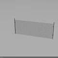 Stainless Steel Metal Mesh Fence with Support Posts for Industrial Safety Barrier Application