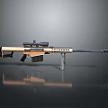 Tactical Sniper Rifle With Precision Scope Detachable Magazine And Adjustable Bipod