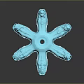 Blue Multi Armed Cosmic Structure For Space Exploration And Astronautics Research