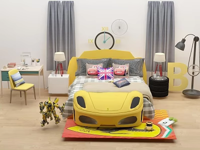 Children's bed 3d model Children's bed 3d model